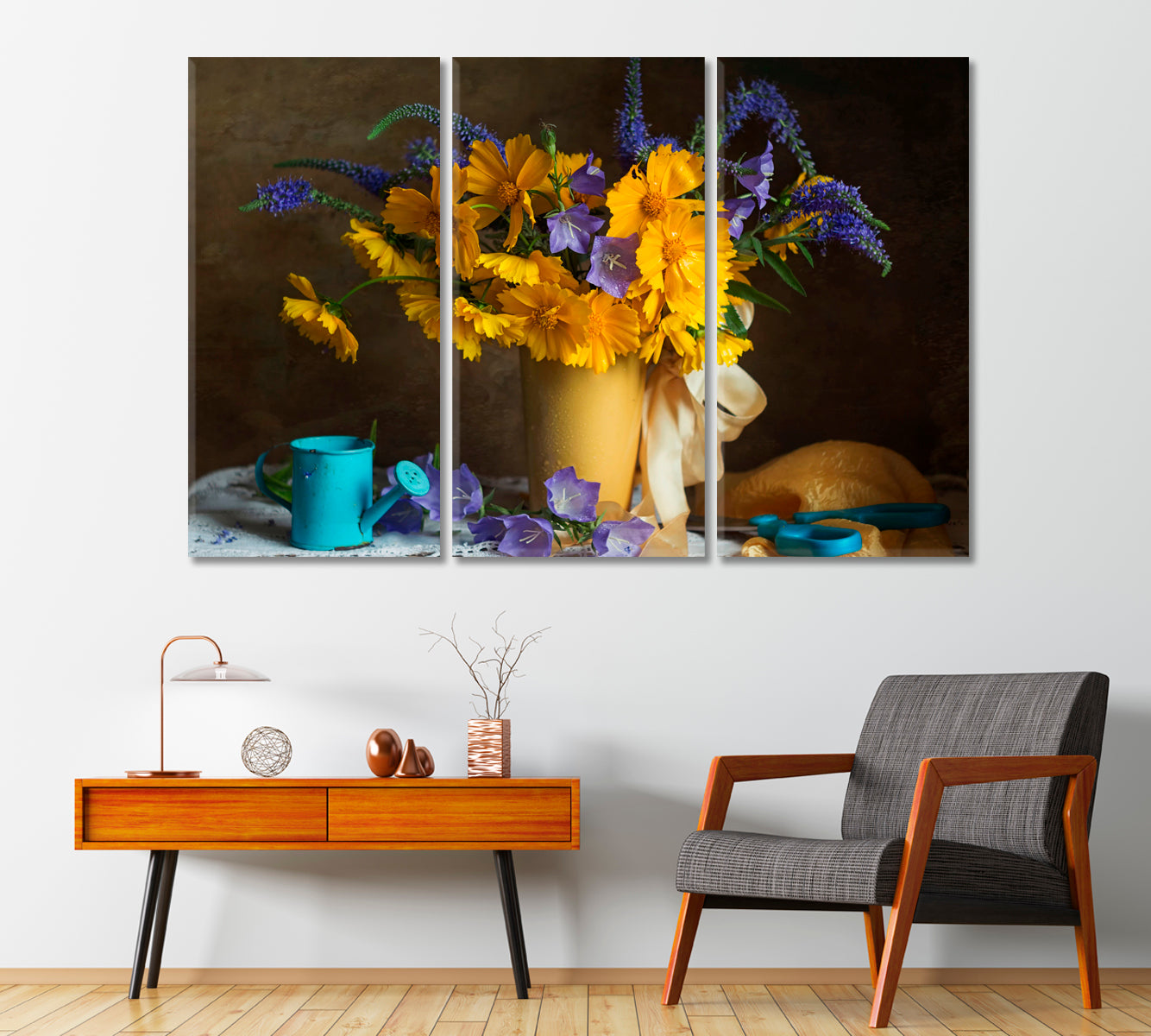 Summer Flowers Still Life Canvas Print-Canvas Print-CetArt-1 Panel-24x16 inches-CetArt