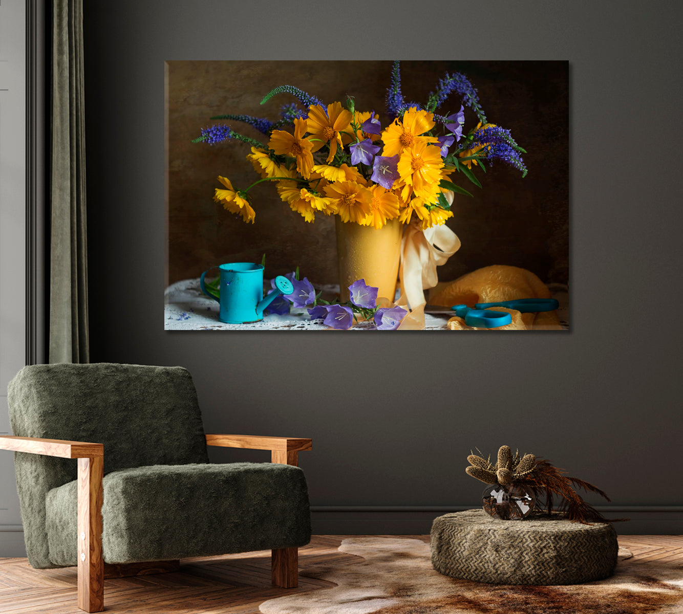 Summer Flowers Still Life Canvas Print-Canvas Print-CetArt-1 Panel-24x16 inches-CetArt