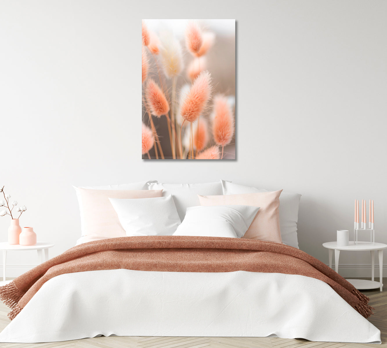 Tender Bunny Tails Grass Canvas Print-Canvas Print-CetArt-1 panel-16x24 inches-CetArt