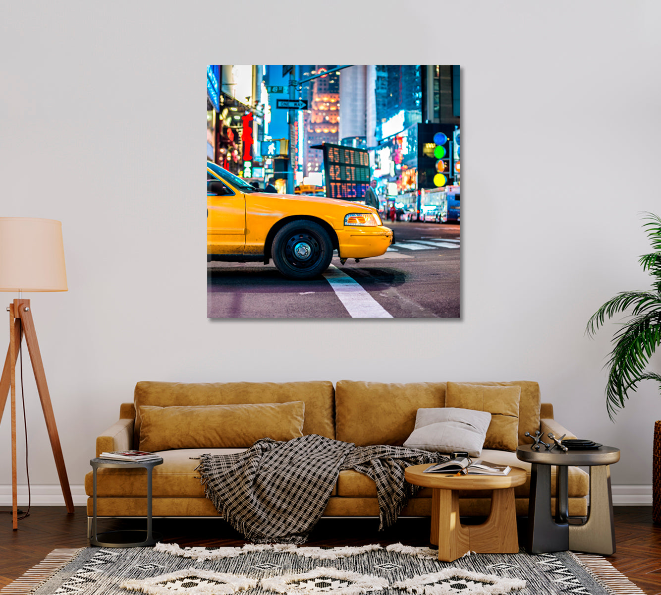 Time Square Office Canvas Print-Canvas Print-CetArt-1 panel-12x12 inches-CetArt