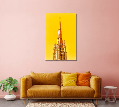 Saint James Cathedral Toronto Wall Art-Canvas Print-CetArt-1 panel-16x24 inches-CetArt