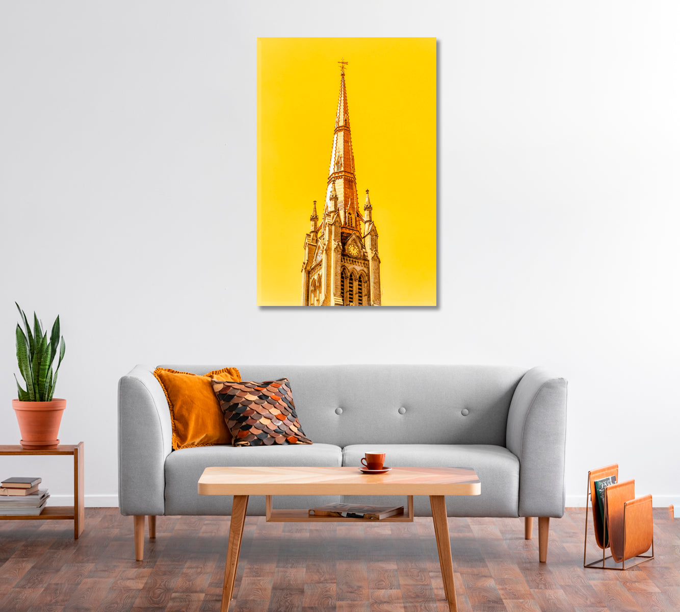 Saint James Cathedral Toronto Wall Art-Canvas Print-CetArt-1 panel-16x24 inches-CetArt