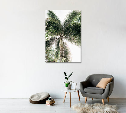 Coconut Palm Tree Art For Home-Canvas Print-CetArt-1 panel-16x24 inches-CetArt