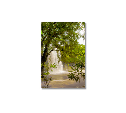 Africa Jungle Waterfall Canvas Home Interior-Canvas Print-CetArt-1 panel-16x24 inches-CetArt