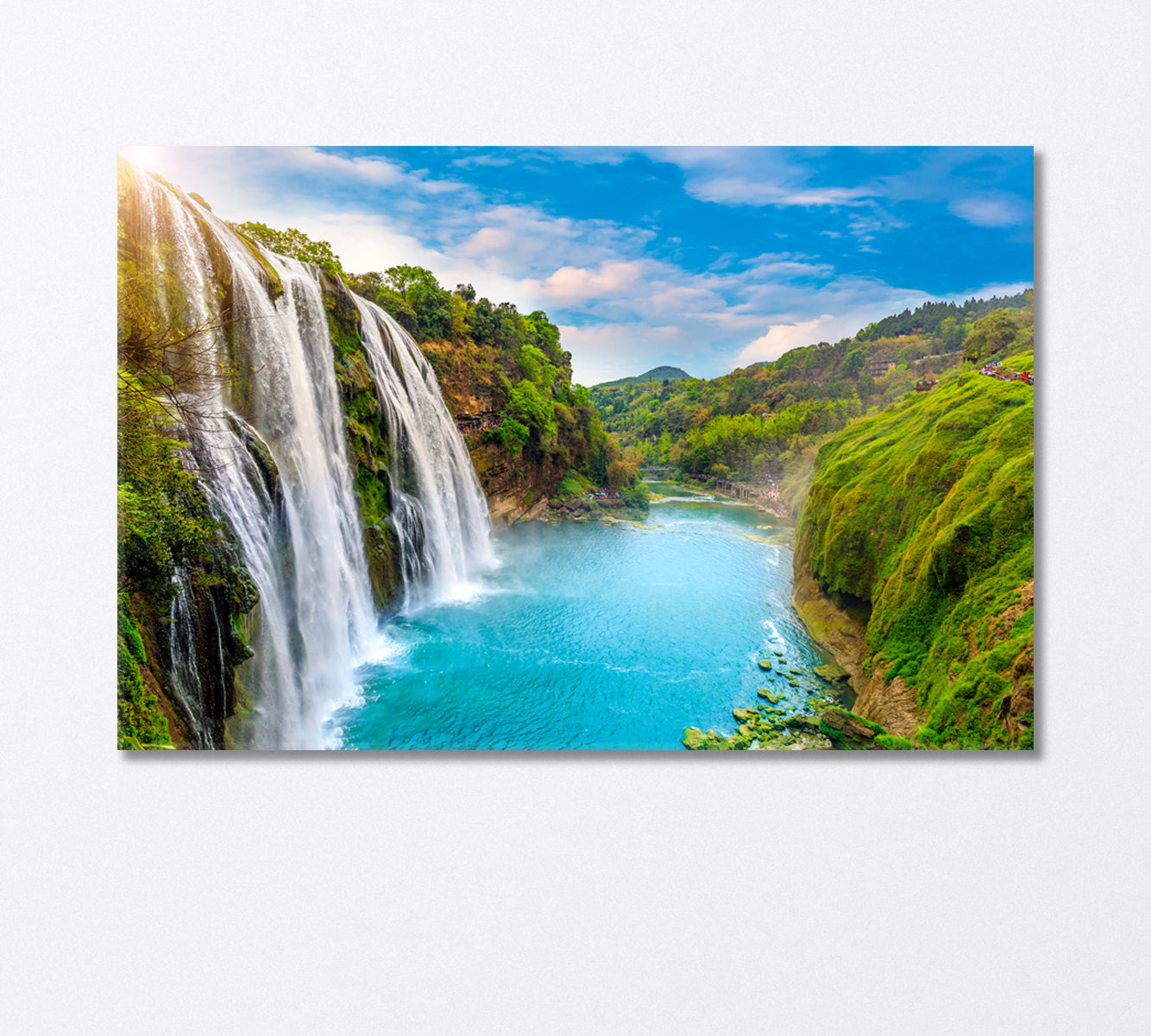 Majestic Huangoshu Falls Canvas Print-Canvas Print-CetArt-1 Panel-24x16 inches-CetArt