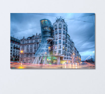 Dancing House Prague Czech Republic Canvas Print-Canvas Print-CetArt-1 Panel-24x16 inches-CetArt