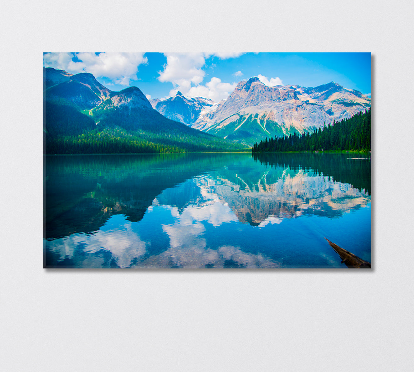 Snow Capped Mountains Banff National Park Canada Canvas Print-Canvas Print-CetArt-1 Panel-24x16 inches-CetArt