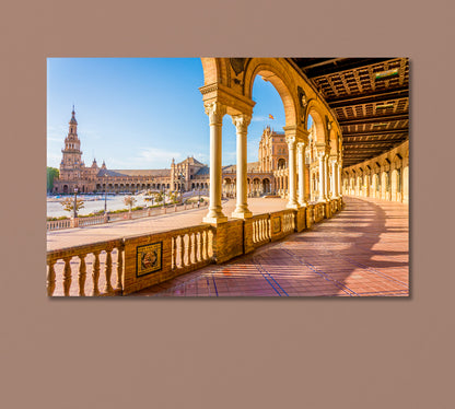 Spain Square Canvas Print-CetArt-1 Panel-24x16 inches-CetArt