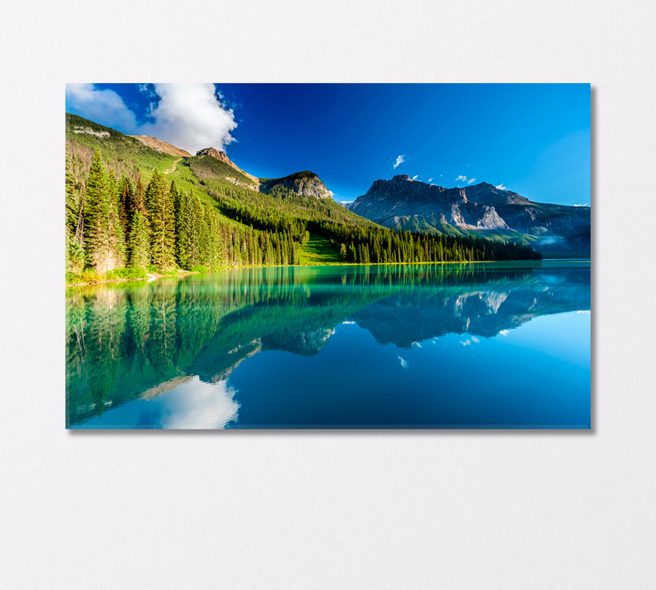 Emerald Lake Canada Canvas Print-Canvas Print-CetArt-1 Panel-24x16 inches-CetArt