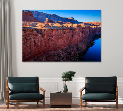 Colorado River Flowing Through Marble Canyon Canvas Print-Canvas Print-CetArt-1 Panel-24x16 inches-CetArt