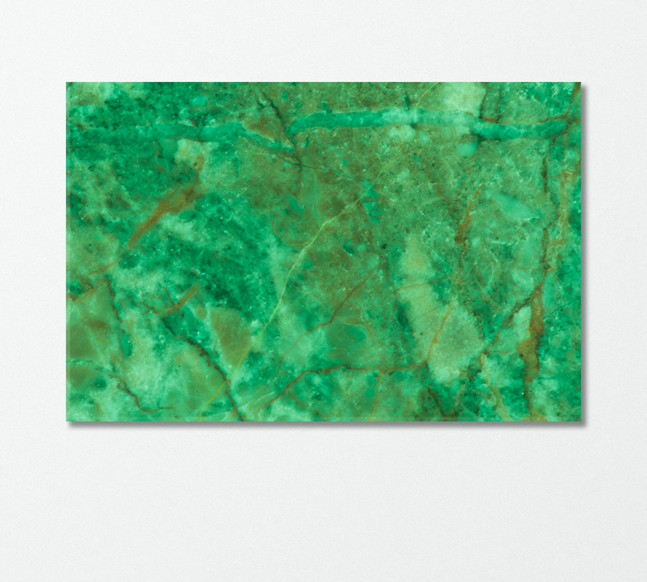 Green Marble Stone Wall Canvas Print-Canvas Print-CetArt-1 Panel-24x16 inches-CetArt