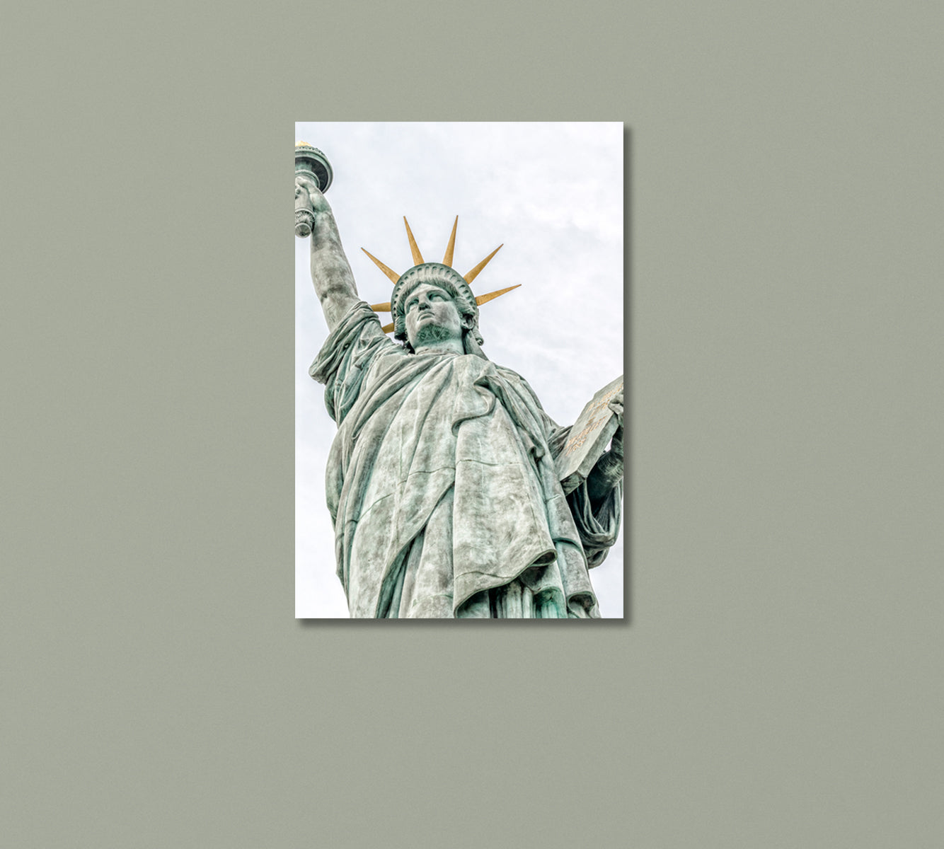 Statue of Liberty Paris Close Up Canvas Print-Canvas Print-CetArt-1 panel-16x24 inches-CetArt