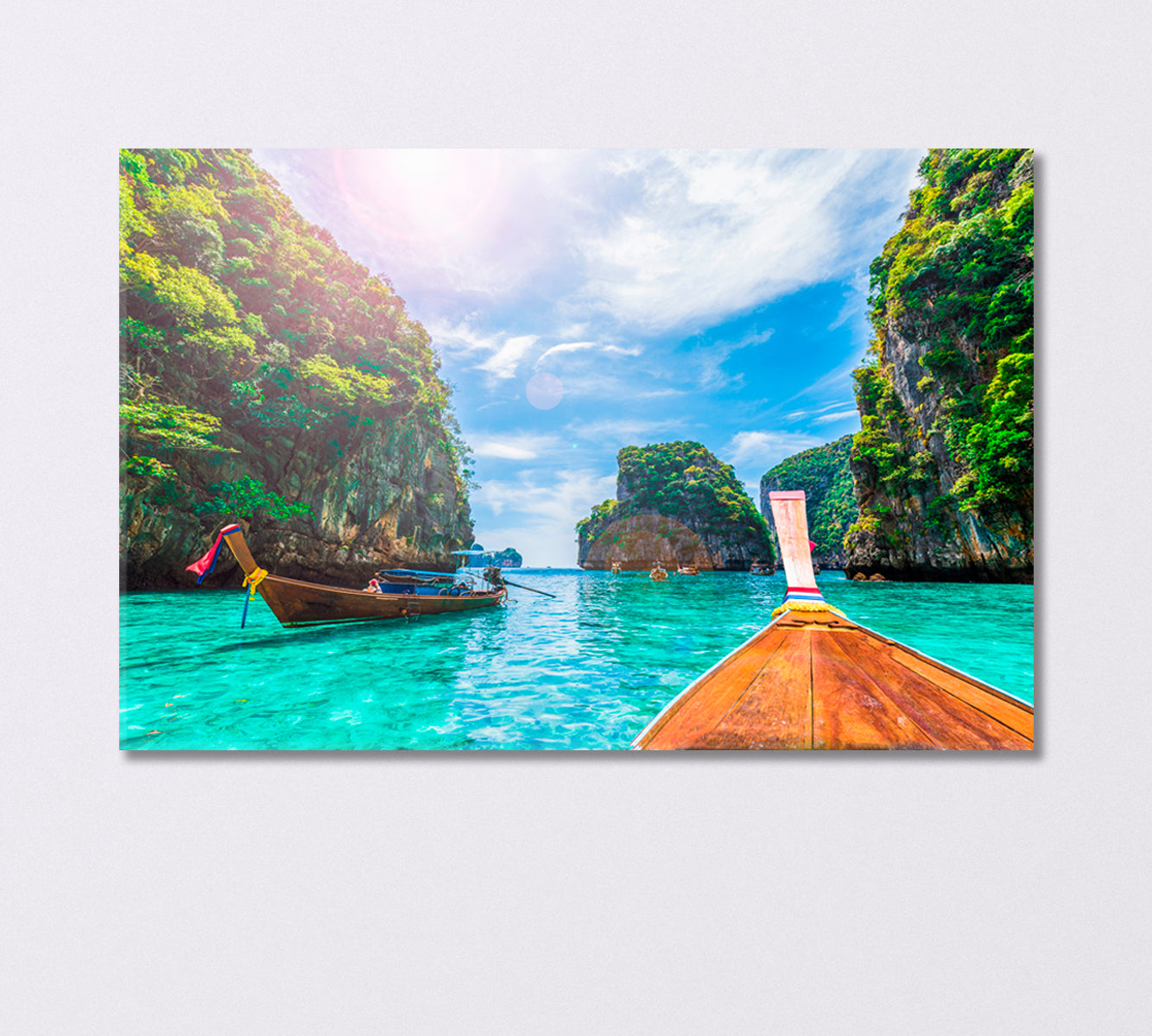 View of Loh Samah Bay Phi Phi Island Thailand Canvas Print-Canvas Print-CetArt-1 Panel-24x16 inches-CetArt