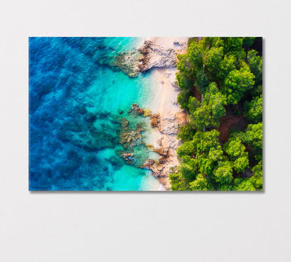 Croatia's Turquoise Coast Canvas Print-Canvas Print-CetArt-1 Panel-24x16 inches-CetArt