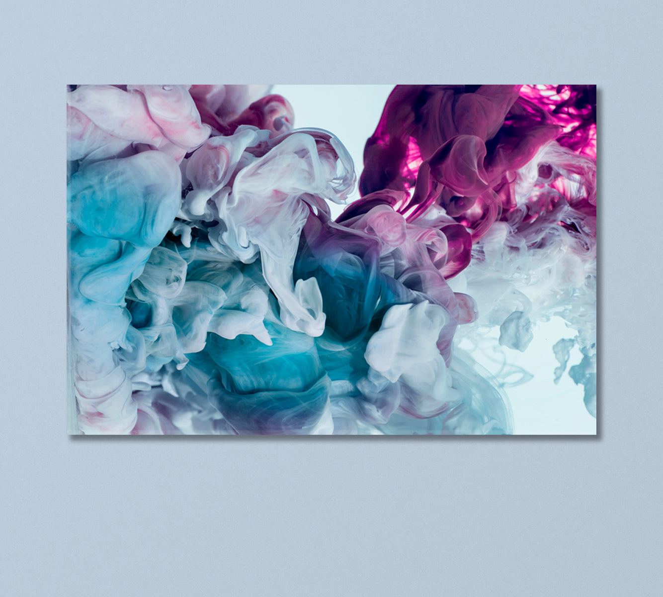 Abstract Blue and Purple Smoke Canvas Print-Canvas Print-CetArt-1 Panel-24x16 inches-CetArt