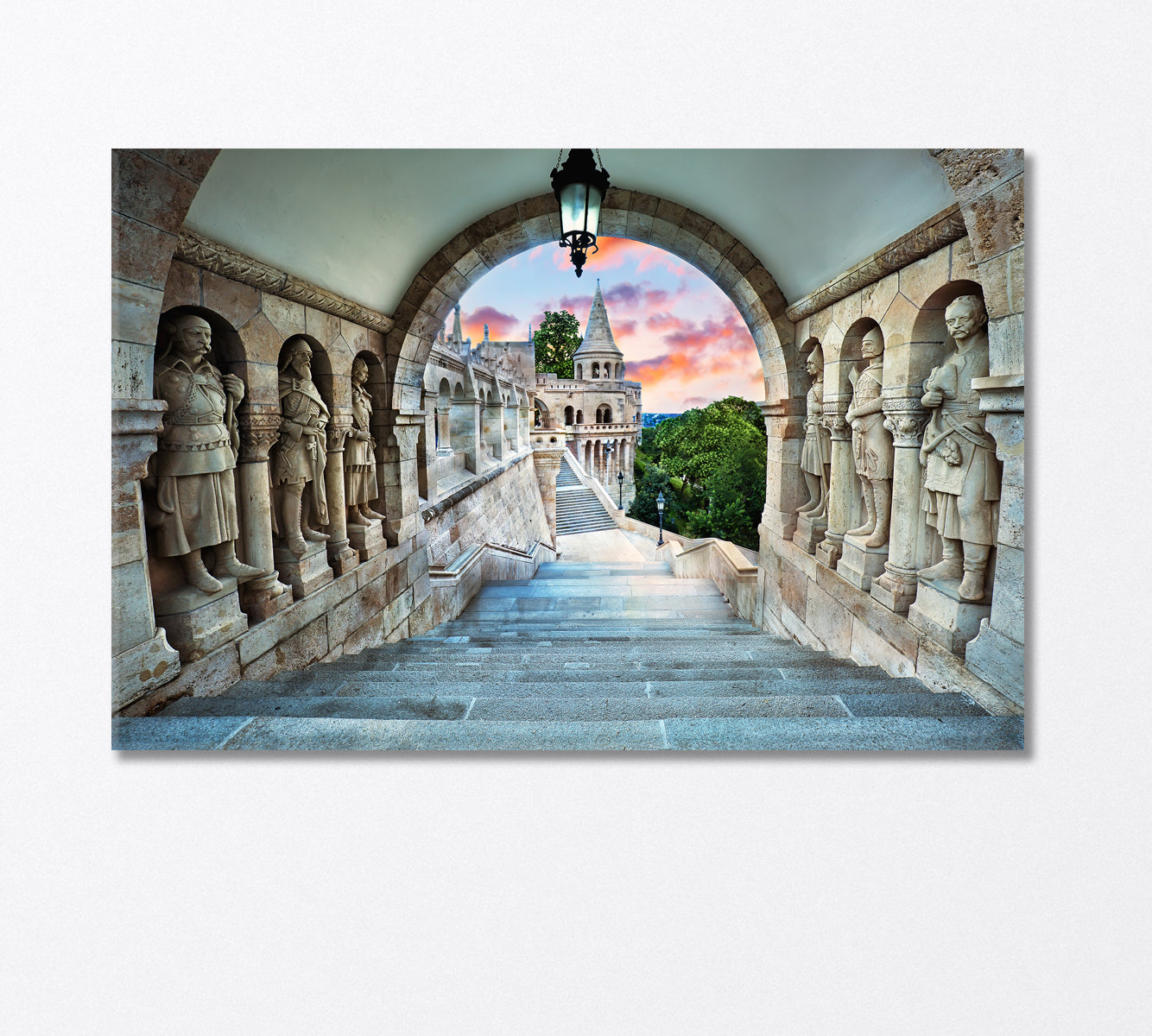 Fisherman's Bastion Hungary Canvas Print-Canvas Print-CetArt-1 Panel-24x16 inches-CetArt