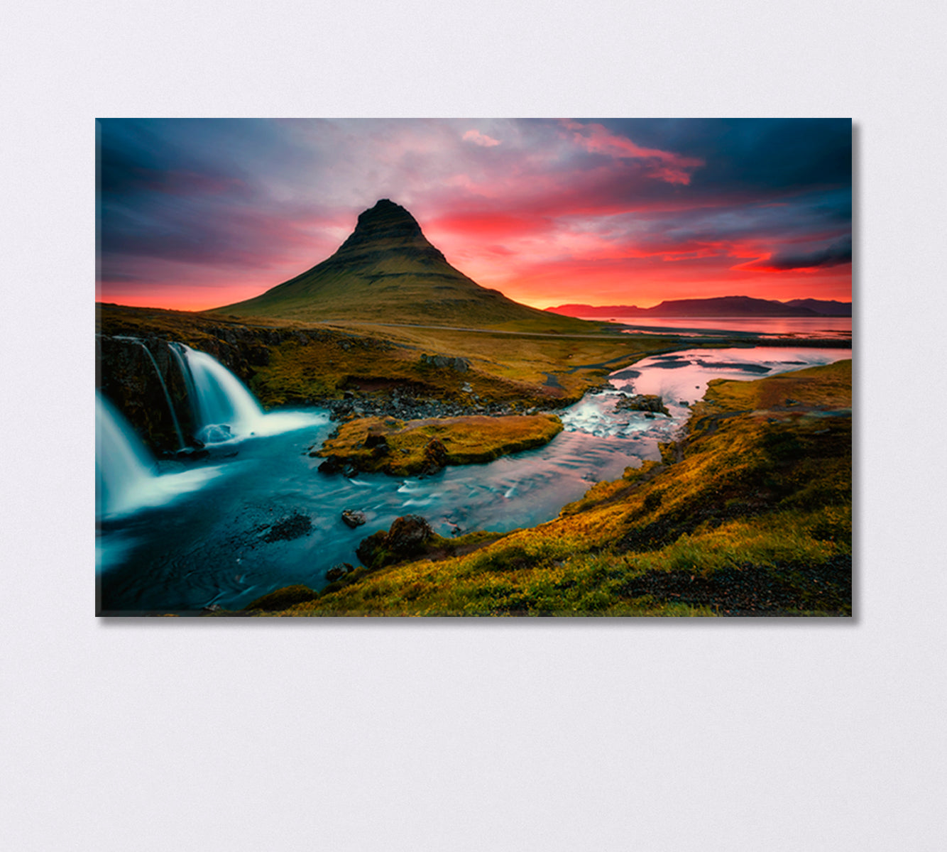 Mount Kirkjufell Iceland Canvas Print-Canvas Print-CetArt-1 Panel-24x16 inches-CetArt