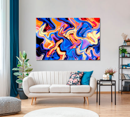 Abstract Сolorful Bright Acrylic Pattern Canvas Print-Canvas Print-CetArt-1 Panel-24x16 inches-CetArt