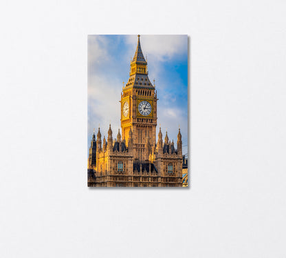 Big Ben Close Up London Canvas Print-Canvas Print-CetArt-1 panel-16x24 inches-CetArt