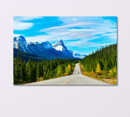 Road 93 Jasper National Park Canada Canvas Print-Canvas Print-CetArt-1 Panel-24x16 inches-CetArt