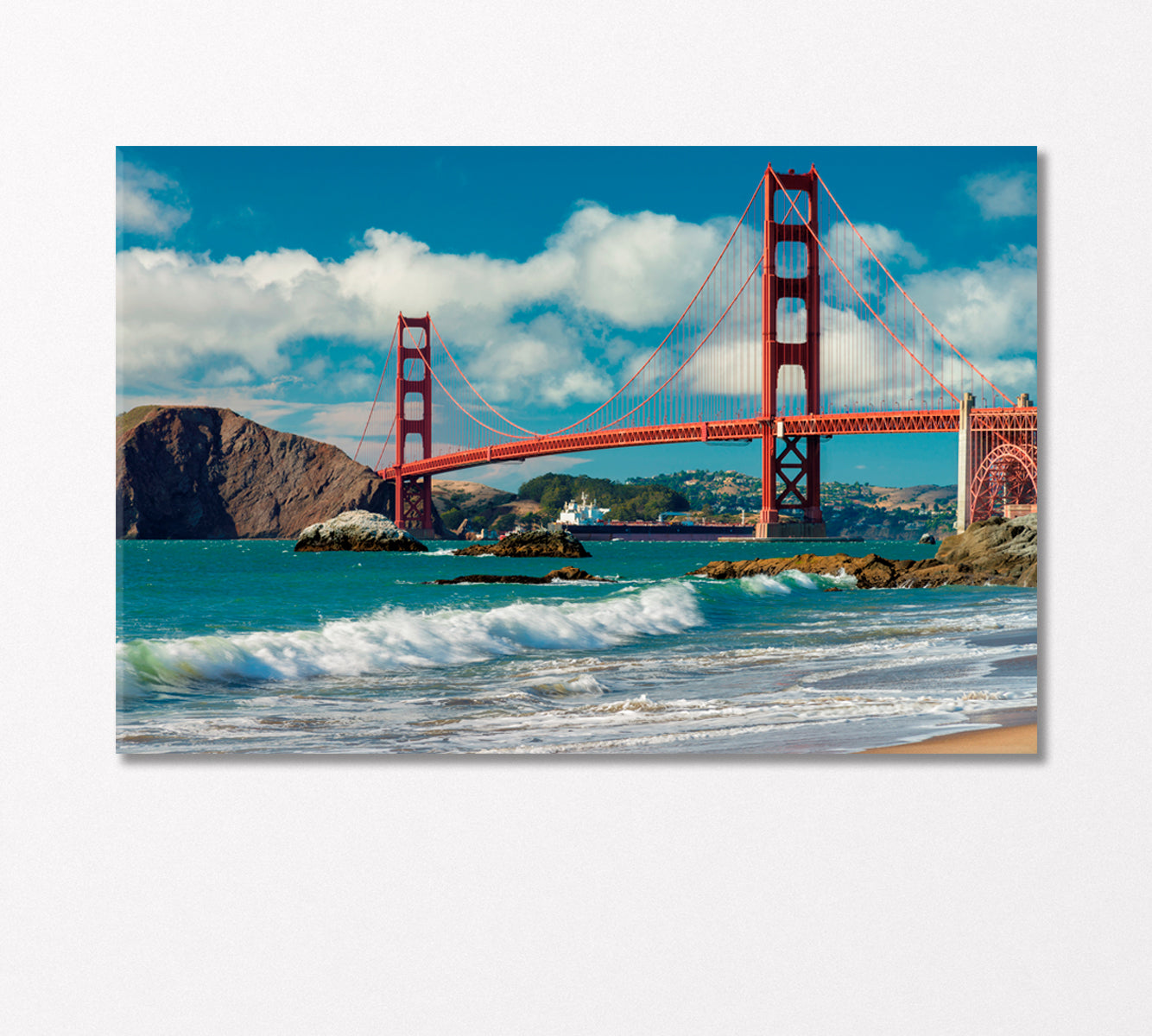 Golden Gate Bridge California USA Canvas Print-Canvas Print-CetArt-1 Panel-24x16 inches-CetArt