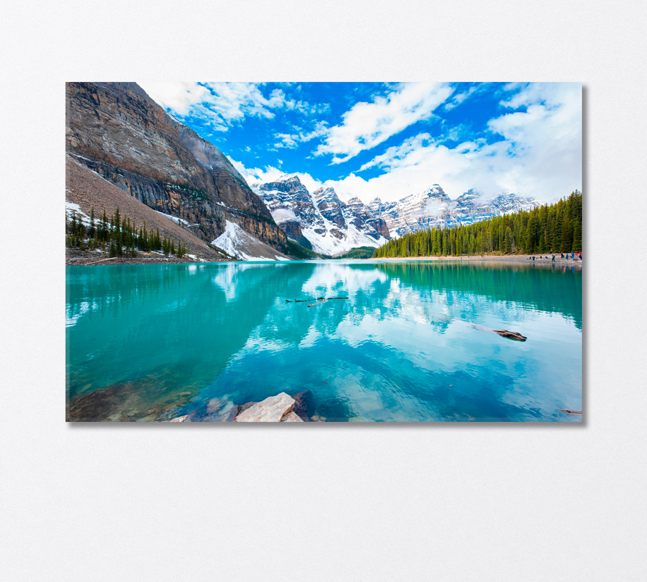 Moraine Lake in Banff Canada Canvas Print-Canvas Print-CetArt-1 Panel-24x16 inches-CetArt