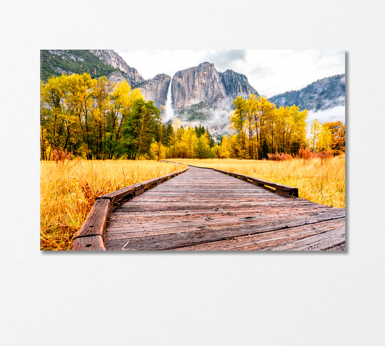 Yosemite National Park in Autumn Morning USA Canvas Print-Canvas Print-CetArt-1 Panel-24x16 inches-CetArt