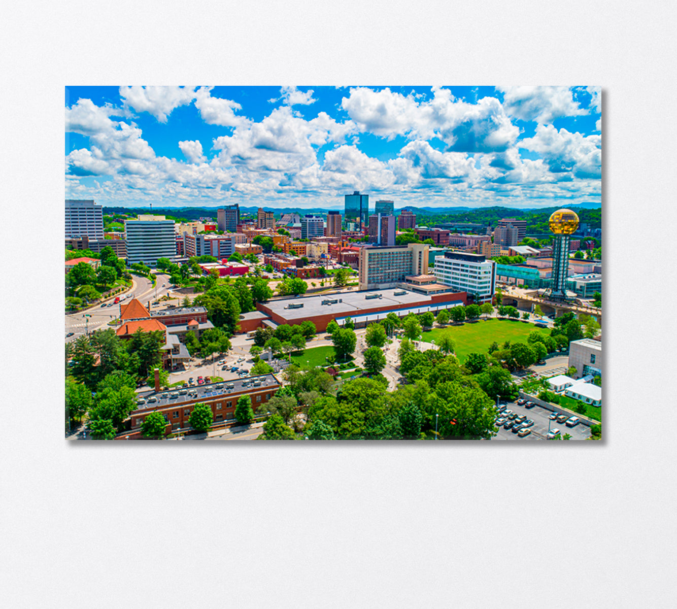 Downtown Knoxville Tennessee USA Canvas Print-Canvas Print-CetArt-1 Panel-24x16 inches-CetArt