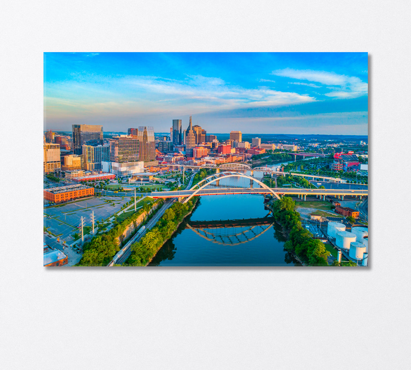 Nashville Tennessee USA Canvas Print-Canvas Print-CetArt-1 Panel-24x16 inches-CetArt