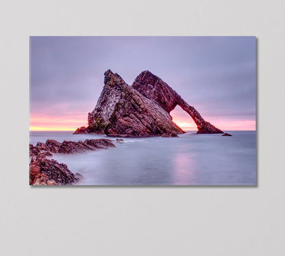 Bow Fiddle Rock Scotland Canvas Print-Canvas Print-CetArt-1 Panel-24x16 inches-CetArt