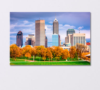 Autumn in Indiana USA Canvas Print-Canvas Print-CetArt-1 Panel-24x16 inches-CetArt