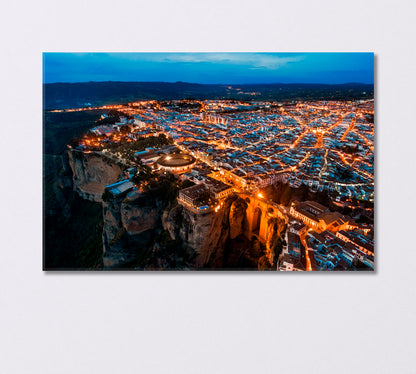 Ronda City Gorge Spain Canvas Print-Canvas Print-CetArt-1 Panel-24x16 inches-CetArt