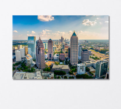 Atlanta Downtown Georgia USA Canvas Print-Canvas Print-CetArt-1 Panel-24x16 inches-CetArt