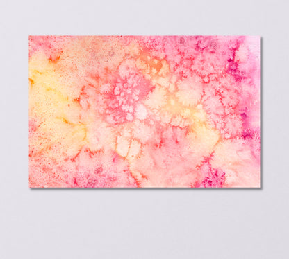 Abstract Pink Watercolor Pattern Canvas Print-Canvas Print-CetArt-1 Panel-24x16 inches-CetArt