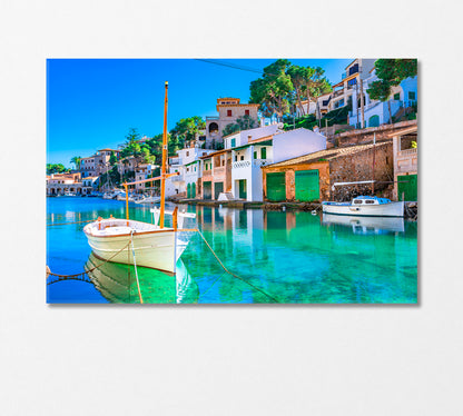 Old Fishing Village Cala Figuera Spain Canvas Print-Canvas Print-CetArt-1 Panel-24x16 inches-CetArt