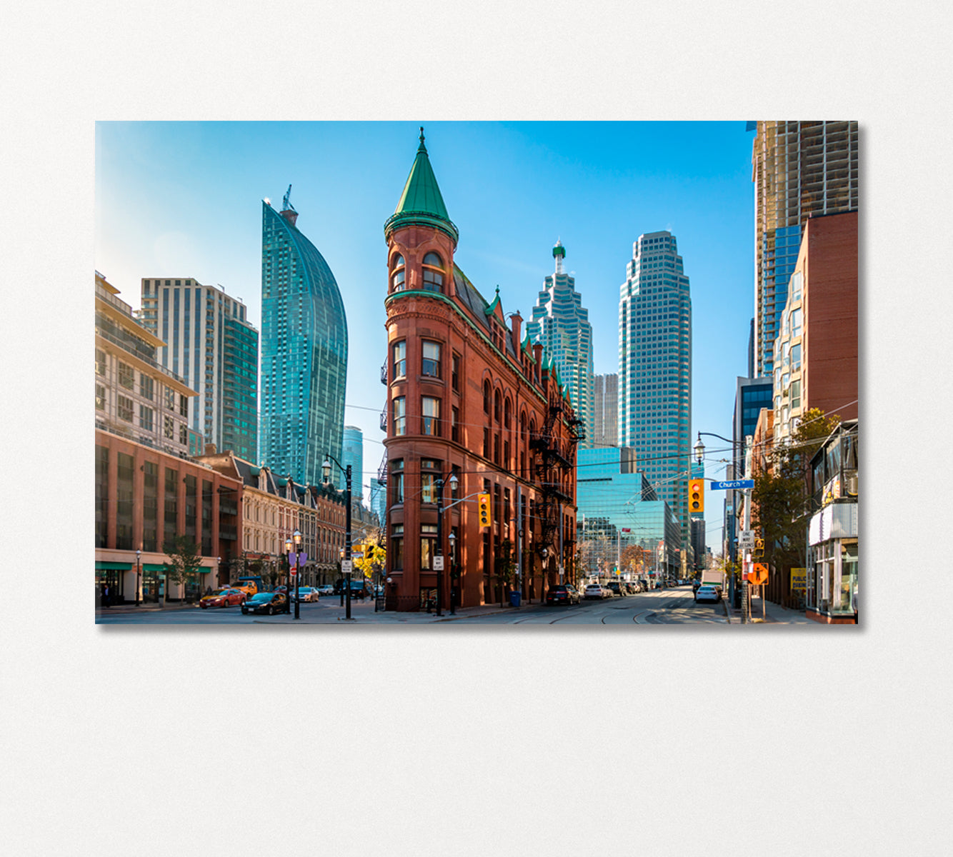 Historic Building Gooderham Toronto Canada Canvas Print-Canvas Print-CetArt-1 Panel-24x16 inches-CetArt