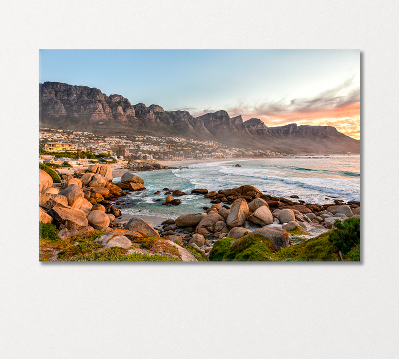 Camps Bay Beach South Africa Canvas Print-Canvas Print-CetArt-1 Panel-24x16 inches-CetArt