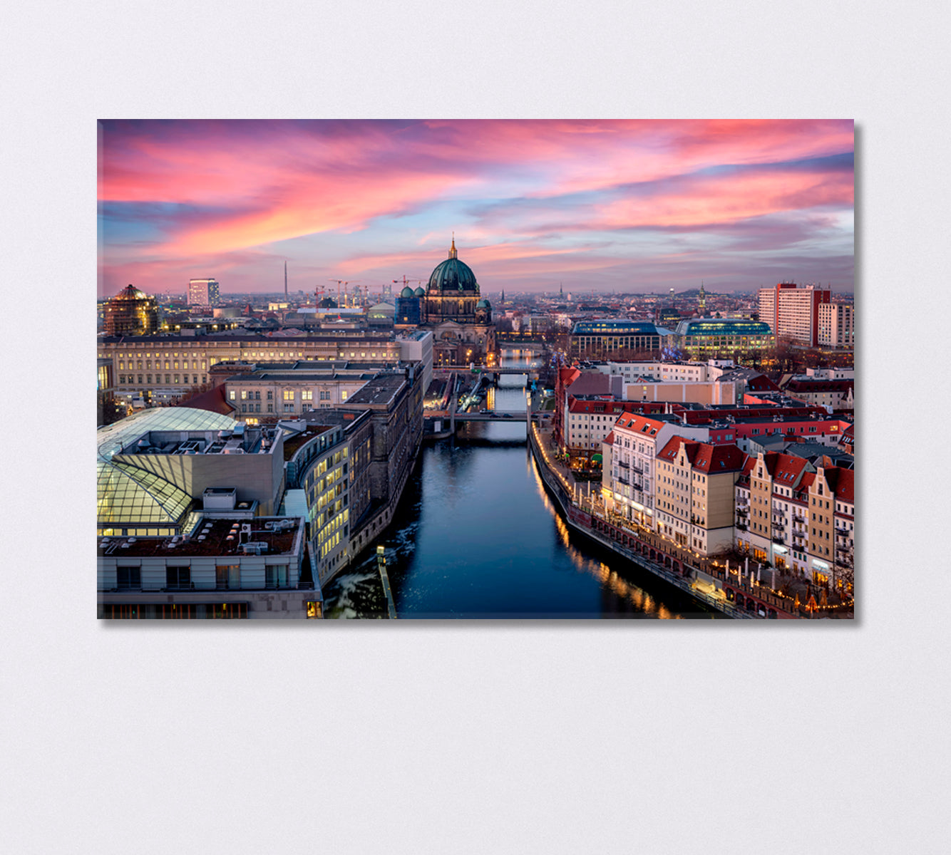 Famous Berlin Cathedral Canvas Print-Canvas Print-CetArt-1 Panel-24x16 inches-CetArt