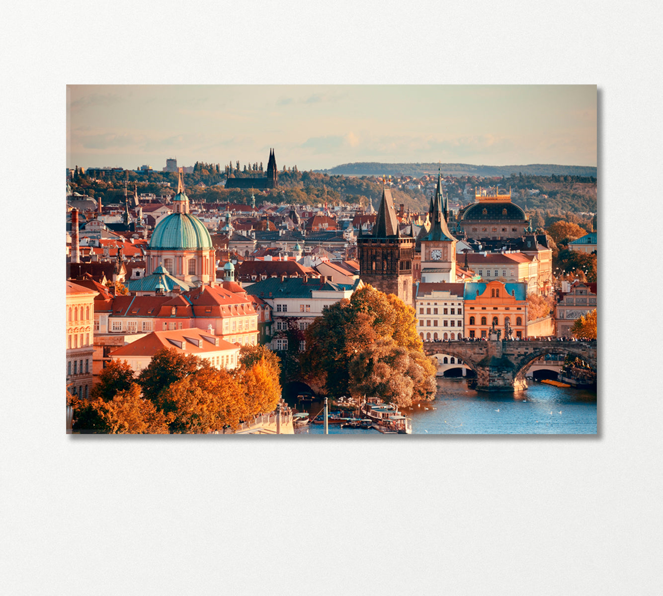 Historical Buildings of Prague Czech Republic Canvas Print-Canvas Print-CetArt-1 Panel-24x16 inches-CetArt