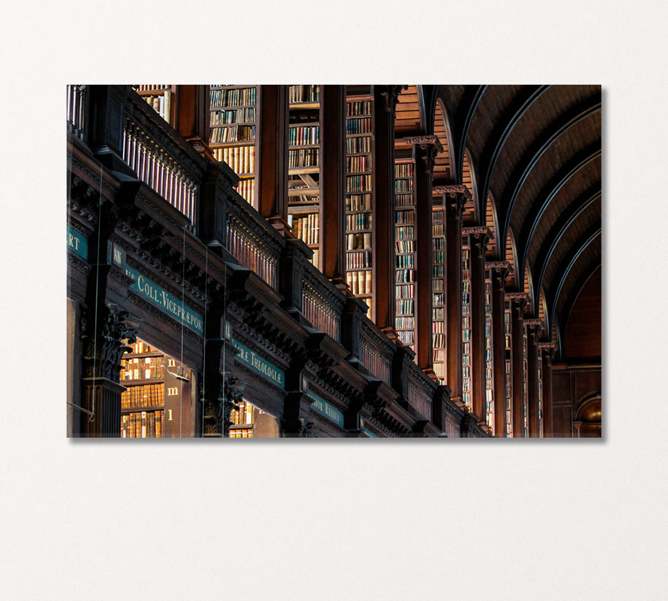 Trinity College Library Dublin Ireland Canvas Print-Canvas Print-CetArt-1 Panel-24x16 inches-CetArt