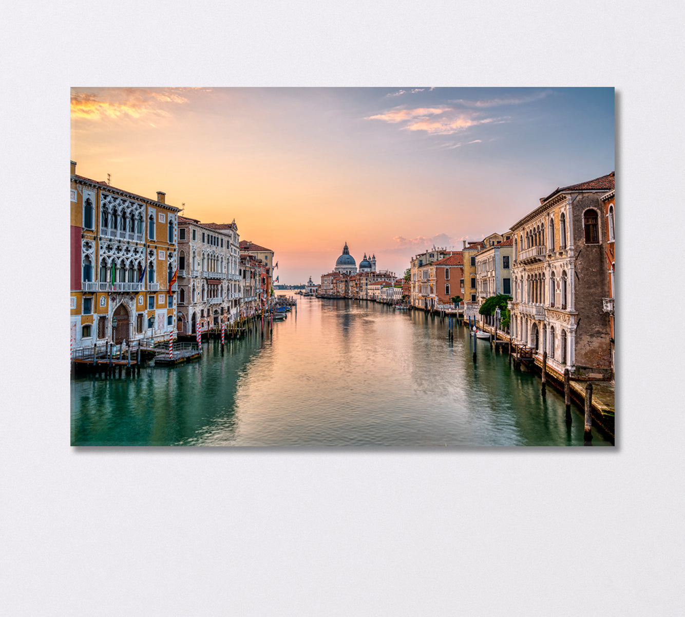 Famous Grand Canal in Venice Italy Canvas Print-Canvas Print-CetArt-1 Panel-24x16 inches-CetArt