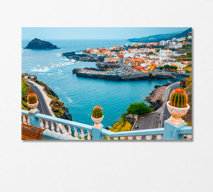 Garachico Town on Tenerife Island Canary Spain Canvas Print-Canvas Print-CetArt-1 Panel-24x16 inches-CetArt