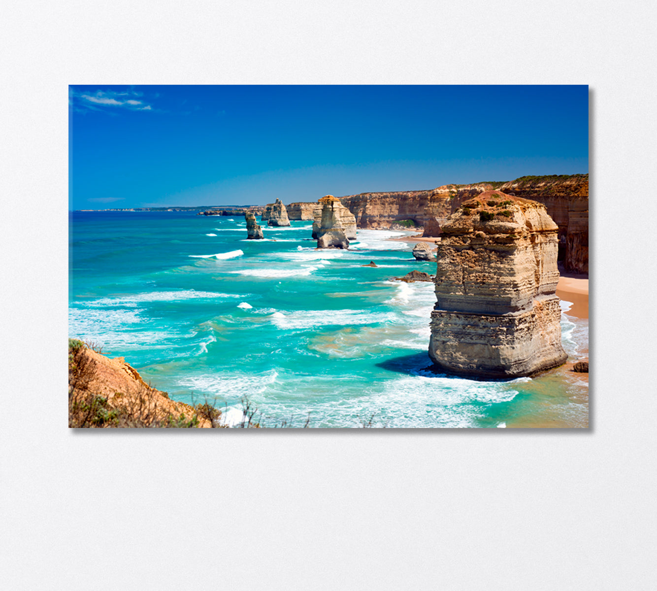 Mighty Rocks Twelve Apostles Australia Canvas Print-Canvas Print-CetArt-1 Panel-24x16 inches-CetArt