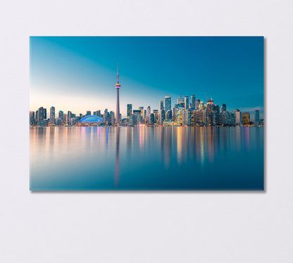 Toronto City Skyline Canada Canvas Print-Canvas Print-CetArt-1 Panel-24x16 inches-CetArt