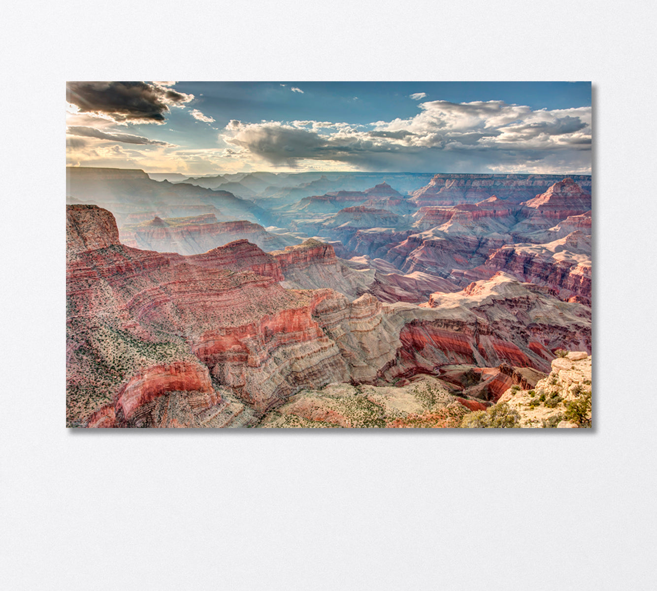 Sunbeams in the Grand Canyon USA Canvas Print-Canvas Print-CetArt-1 Panel-24x16 inches-CetArt