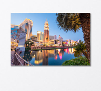 Las Vegas Cityscape Nevada USA Canvas Print-Canvas Print-CetArt-1 Panel-24x16 inches-CetArt