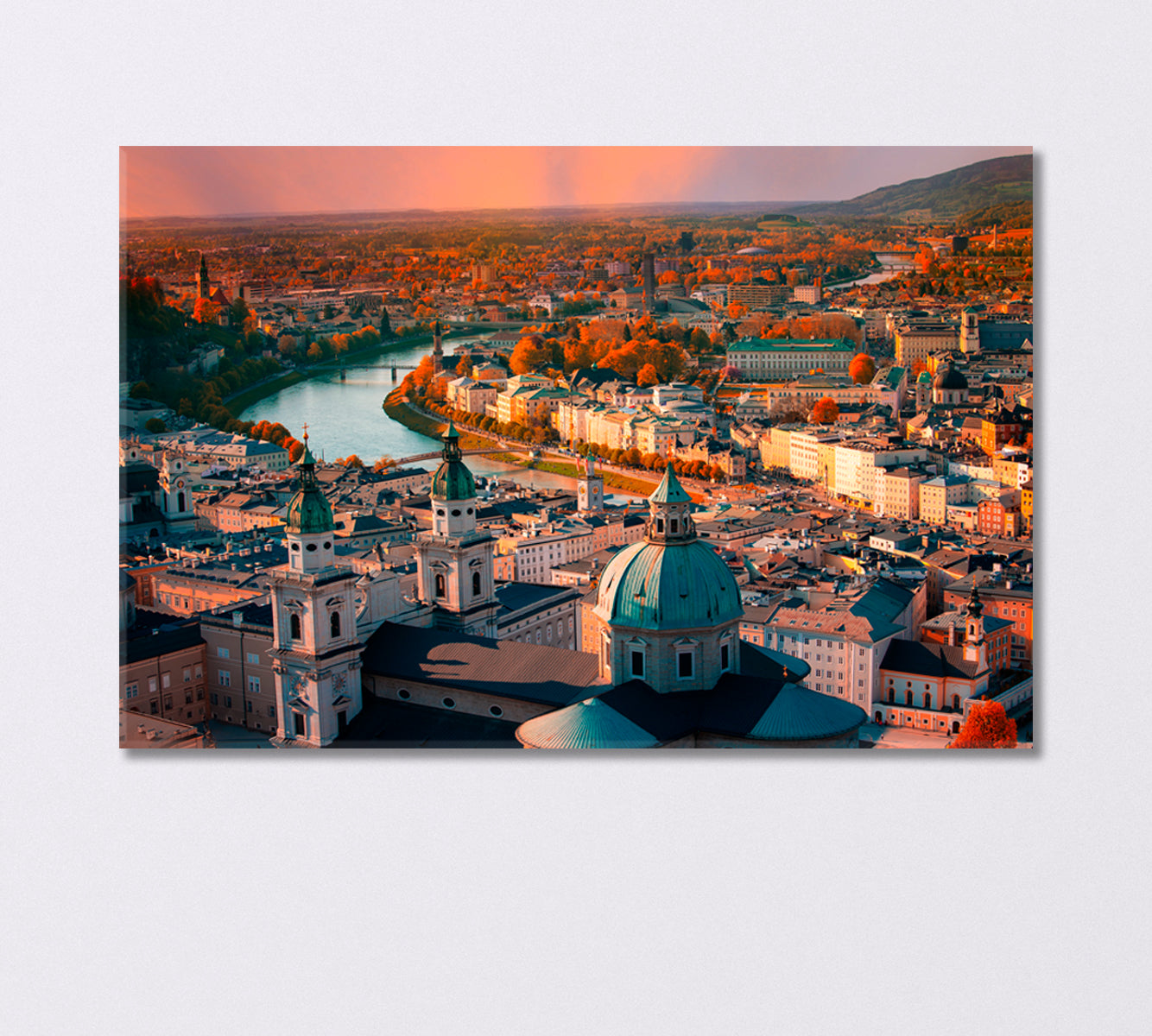 Salzburg Сity Austria Canvas Print-Canvas Print-CetArt-1 Panel-24x16 inches-CetArt