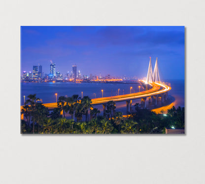 Bandra Worli Sea Link Mumbai India Canvas Print-Canvas Print-CetArt-1 Panel-24x16 inches-CetArt