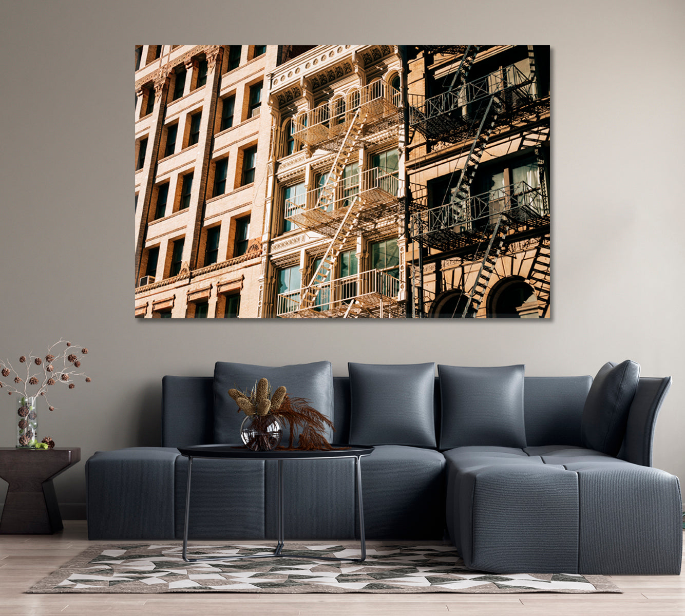 Architecture in Manhattan New York City Canvas Print-Canvas Print-CetArt-1 Panel-24x16 inches-CetArt