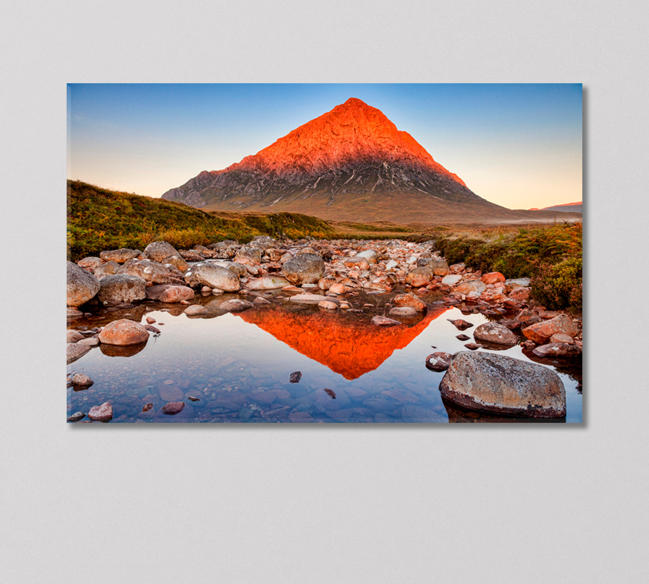 Mount Buachaille Etive Mor Scotland Canvas Print-Canvas Print-CetArt-1 Panel-24x16 inches-CetArt